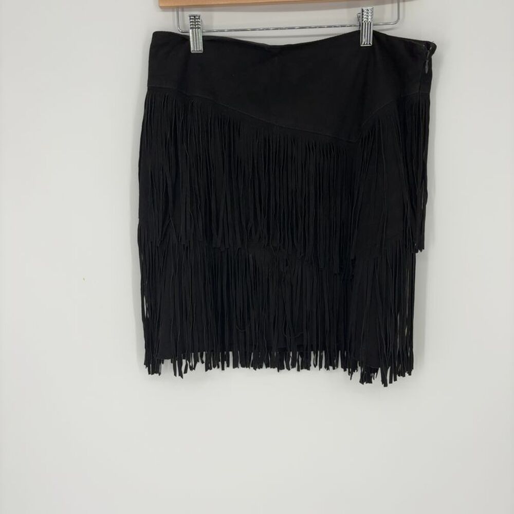 Ralph Lauren Textured Suede Mini Skirt - Picture 1 of 3